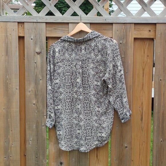 Beautiful Joe Fresh Blouse Women's Medium Long Sleeve Victorian look - Picture 6 of 6